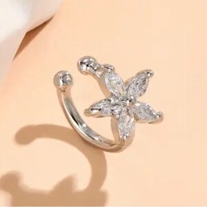 Hawaiian Sparkling Floral Ear Cuff